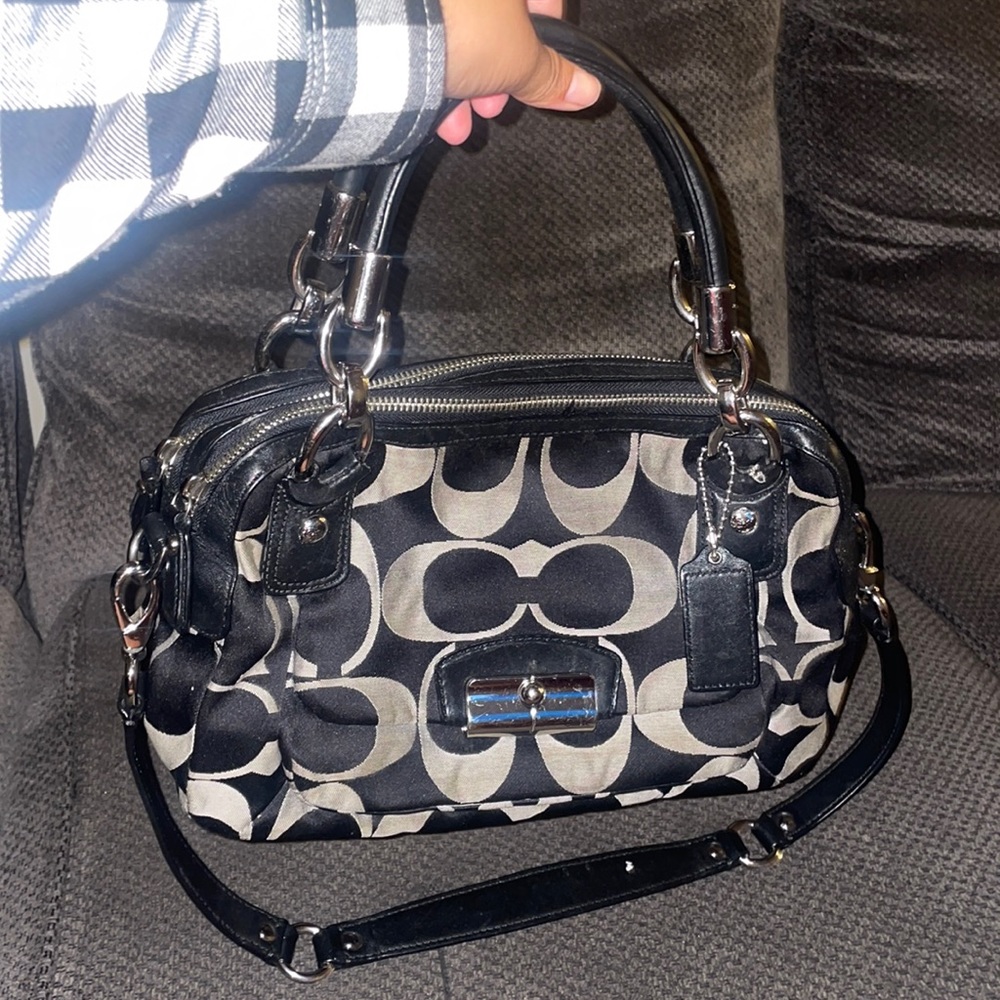 Coach Purse, medium size bag, black